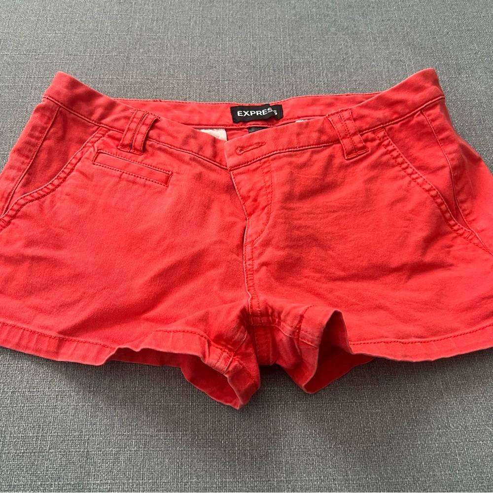 Express Red Summer Shorts